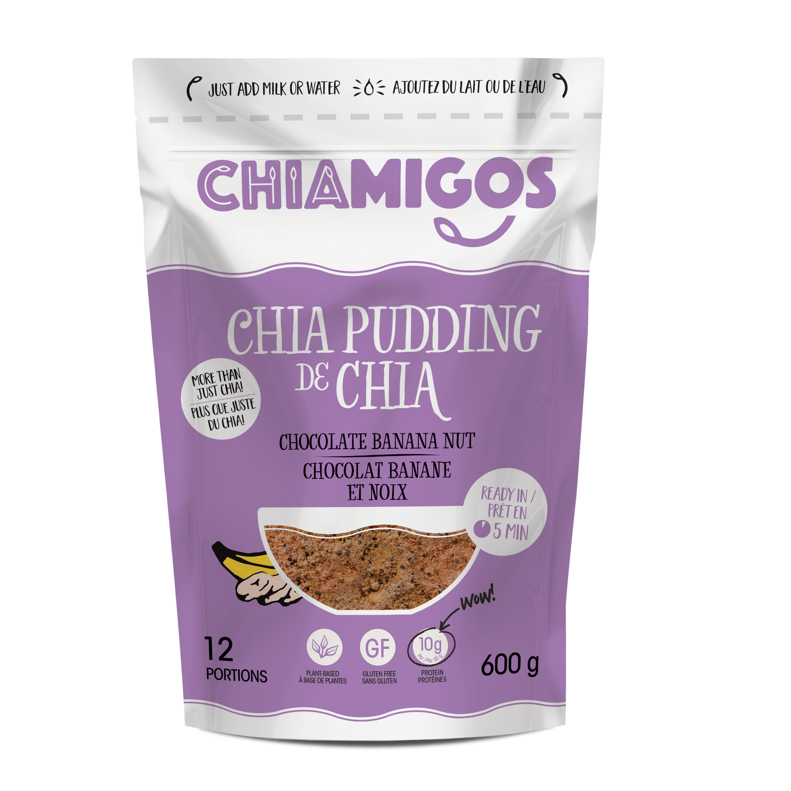 Chocolate Banana Nut (600g / 12 Servings)